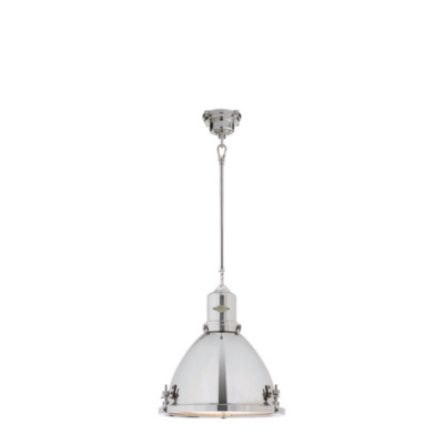 Fulton Medium Pendant in Polished Nickel