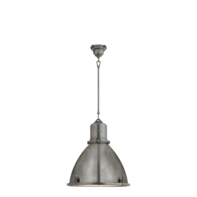 Fulton Large Pendant in Industrial Steel