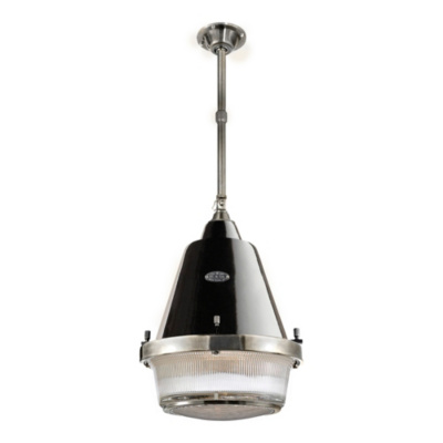 Grant Large Pendant - Antique Nickel & Black