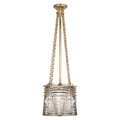 Chatham Small Pendant in Natural Brass