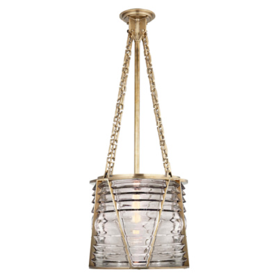 Chatham Large Pendant in Natural Brass
