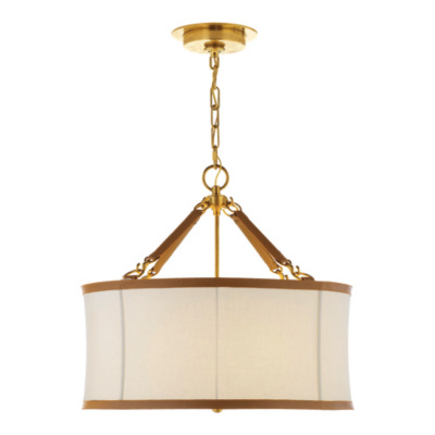 Broomfield Small Pendant in Natural Brass