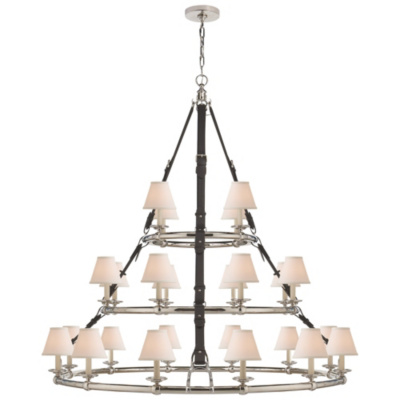 Westbury Triple Tier Chandelier in Polished Nickel