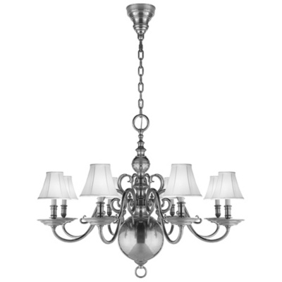 Lillianne Eight-Light Chandelier in Butler's Silver