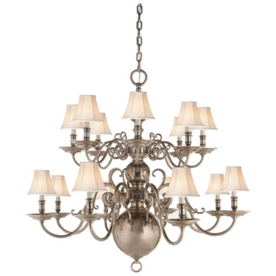 Lillianne Sixteen-Light Chandelier in Butler's Silver