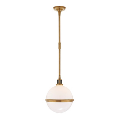 McCarren Globe Large Pendant in Natural Brass