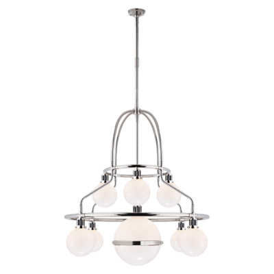 McCarren Triple Tier Chandelier in Polished Nickel