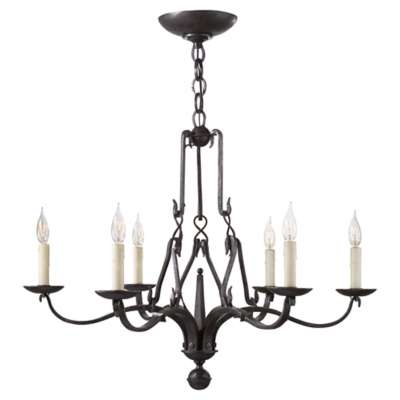 Allegra Small Chandelier in Aged Iron