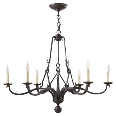 Allegra Medium Chandelier in Aged Iron