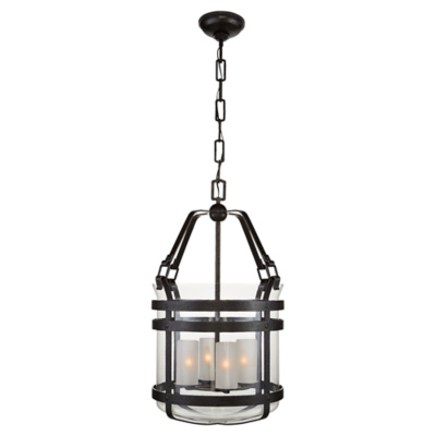 Corbett Medium Smoke Bell Lantern in Aged Iron