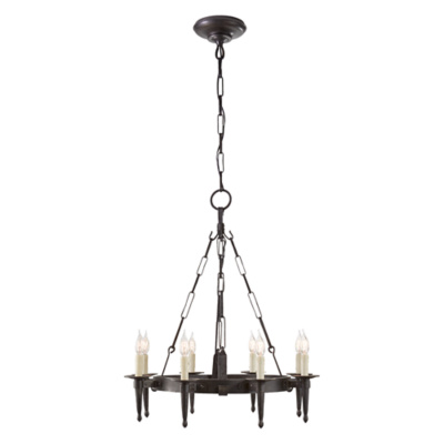 Branson Small Chandelier in Aged Iron