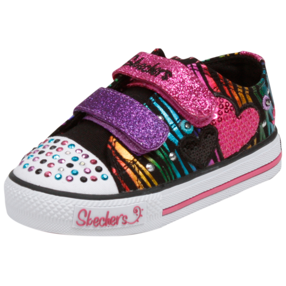 Skechers Lights- Shuffles - Triple Time Casual Shoe - Toddler - ShoeBacca.com