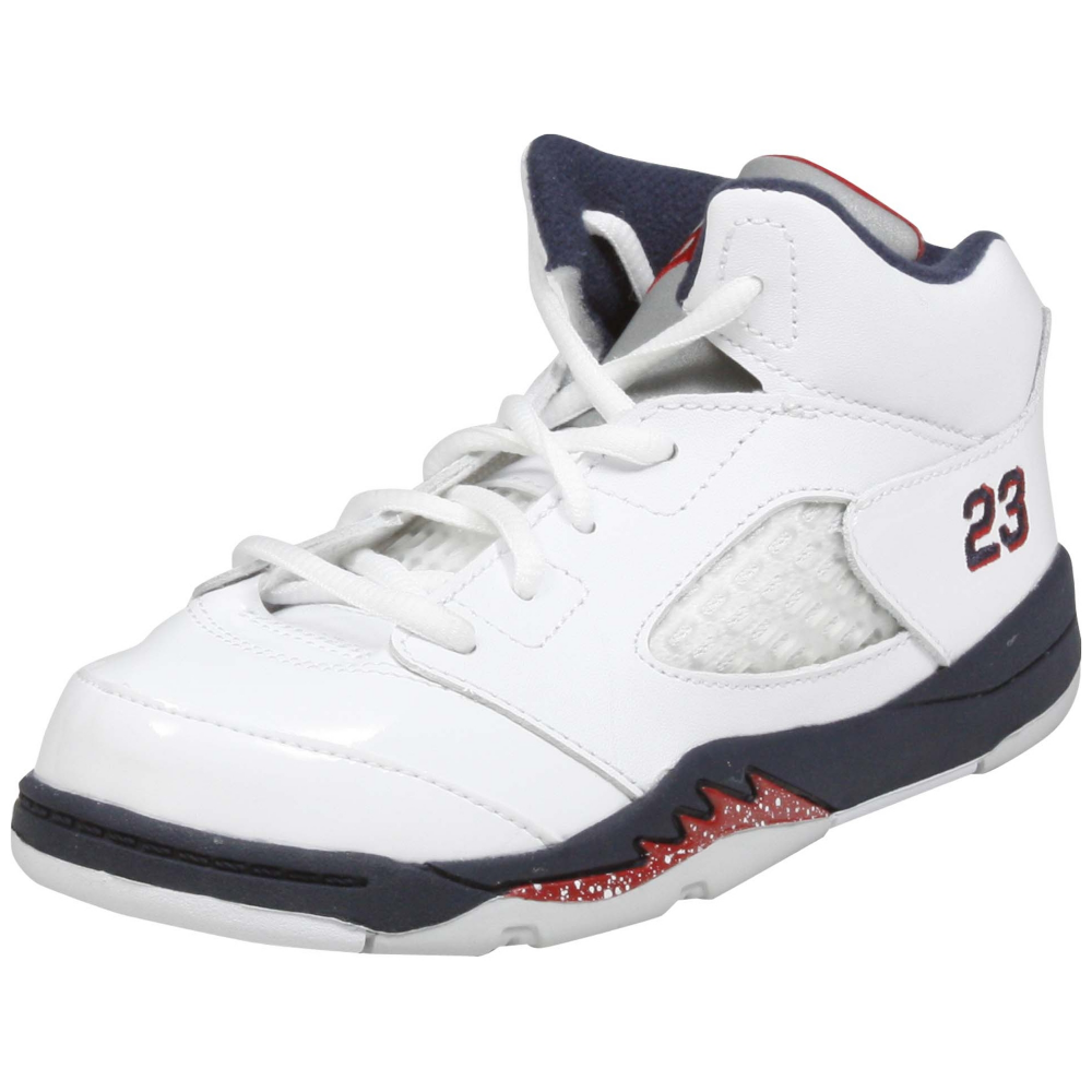 Nike JORDAN 5 RETRO (TD) Athletic Inspired Shoe - Infant,Toddler - ShoeBacca.com