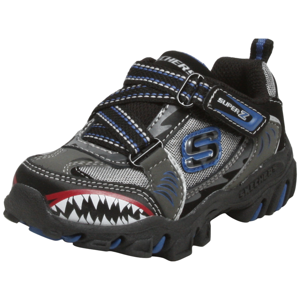 Skechers Afterburn - Sharks Tooth (Toddlers) Athletic Inspired Shoe - Toddler - ShoeBacca.com
