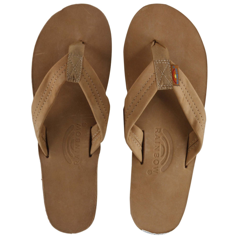 Rainbow Premium Leather Single Layer Sandals Shoe - Women - ShoeBacca.com