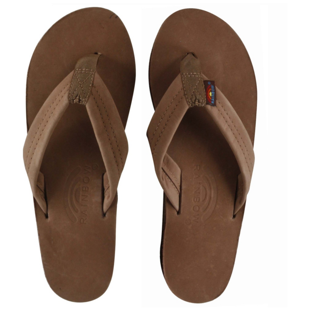 Rainbow Premium Leather Double Layer Sandals Shoe - Women - ShoeBacca.com
