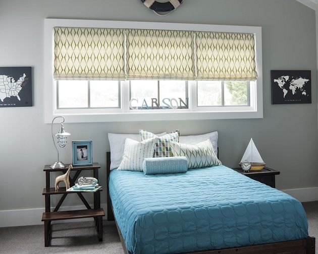 Flat Roman Cordless Fabric Shades