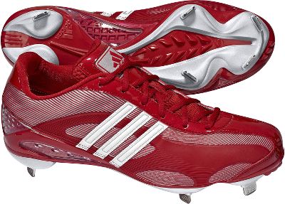 Baseball - Adidas Men's Phenom Lightning Red Metal Baseball Cleat -