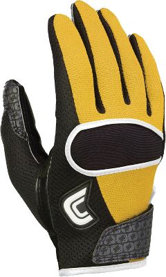 Cutters Adult Home Gold C-Tack Receiver Gloves - Receiver Gloves