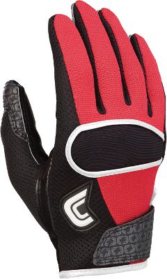 Cutters Adult Home Red C-Tack Receiver Gloves