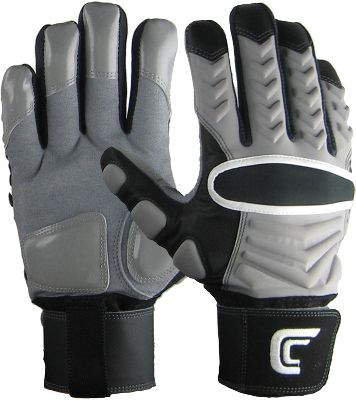 Cutters Adult Reinforcer Grey Lineman Gloves - Lineman/Linebacker