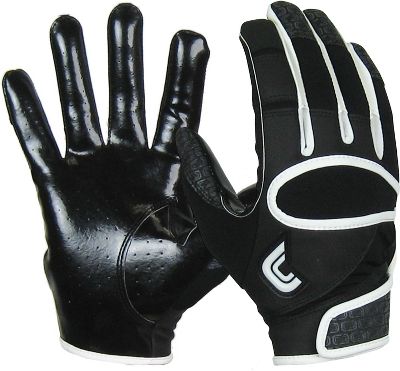Cutters Adult Black Pro-Fit Football Receiver Gloves