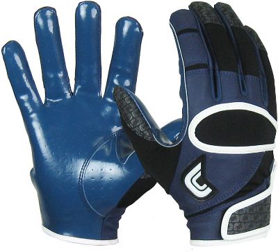 Cutters Adult Navy Pro-Fit Football Receiver Gloves