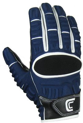 Cutters Adult The Gamer White/Navy Receiver Gloves