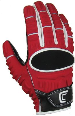 Cutters Adult The Gamer White/Red Receiver Gloves