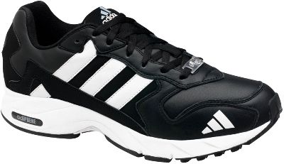 Adidas Men`s Falcon Leather Blk/Wht Baseball Coaches Shoes