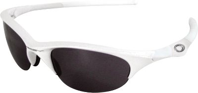 Oakley Half Jacket White w/Blk Iridium Sunglasses