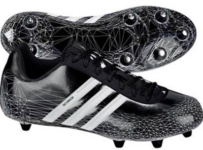Adidas Men's Scorch D Low Football Cleat Black/White