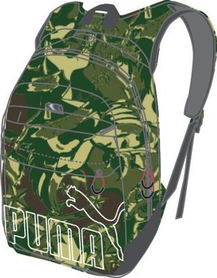 Softball - Puma Olive Camo Foundation Small Backpack - Softball Backpacks
