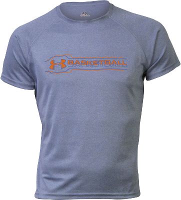 Under Armour Boys Youth Basketball Graphic T Shirt Youth Large Gray Youth Baseball Performance Shirts