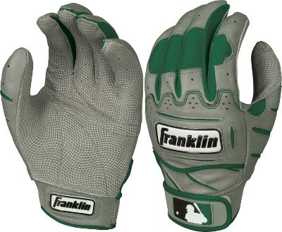 Franklin Adult Gry/Green Tectonic Pro Batting Gloves