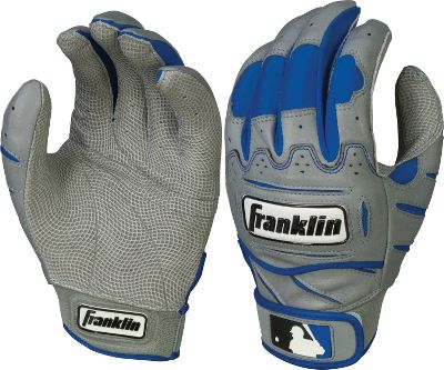 Franklin Adult Gry/Royal Tectonic Pro Batting Gloves