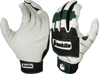 Franklin Adult Pearl/Green Tectonic Pro Batting Gloves