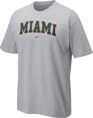Nike Men's NCAA Classic Grey Miami T-Shirt