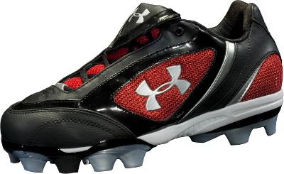 Under Armour Glyde Blk/Red Women's Softball Cleat
