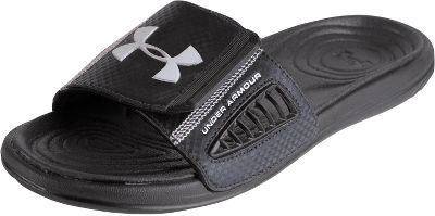 Baseball - Under Armour Steppe Men's Black/White Slide - Basketball Footwear - Basketball Shoes, Court Shoes