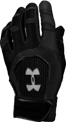 Under Armour Youth Cage III Black Batting Gloves