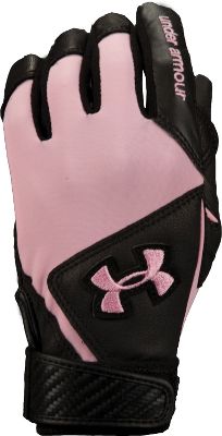 Under Armour Women's Pink Radar Batting Gloves