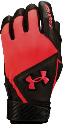 Under Armour Women's Red Radar Batting Gloves