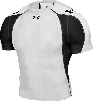 Under Armour HG Blitz Wht/Blk Short Sleeve Shirt