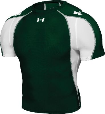 Under Armour HG Blitz Grn/Wht Short Sleeve Shirt