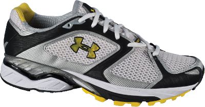 Under Armour Men's Revenant Silv/Blk Running Shoes - Baseball Socks, Belts & Cups