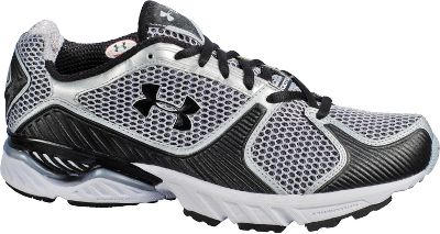 Under Armour Men's Black/Silv Illusion Running Shoes