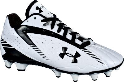 Under Armour Nitro Mid Molded Wht/Blk Football Cleats