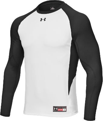 Under Armour Diamond Series Wht/Blk Long Sleeve Shirt