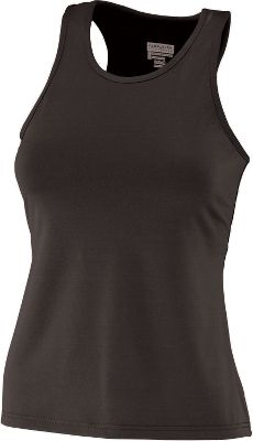 Augusta Girls Black Racerback Tank Top Softball Sports Bras
